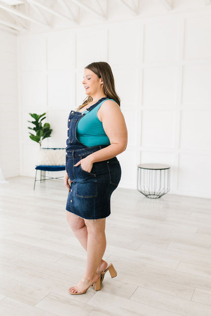 Agnes Denim Overall Dress - WEBSITE EXCLUSIVE