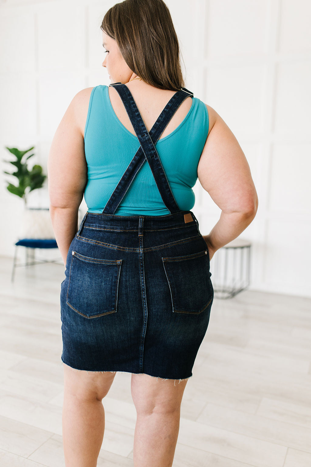 Agnes Denim Overall Dress - WEBSITE EXCLUSIVE