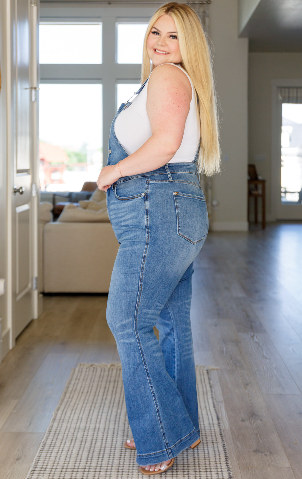 Izzy Control Top Retro Flare Overalls - Website Exclusive