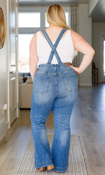 Izzy Control Top Retro Flare Overalls - Website Exclusive