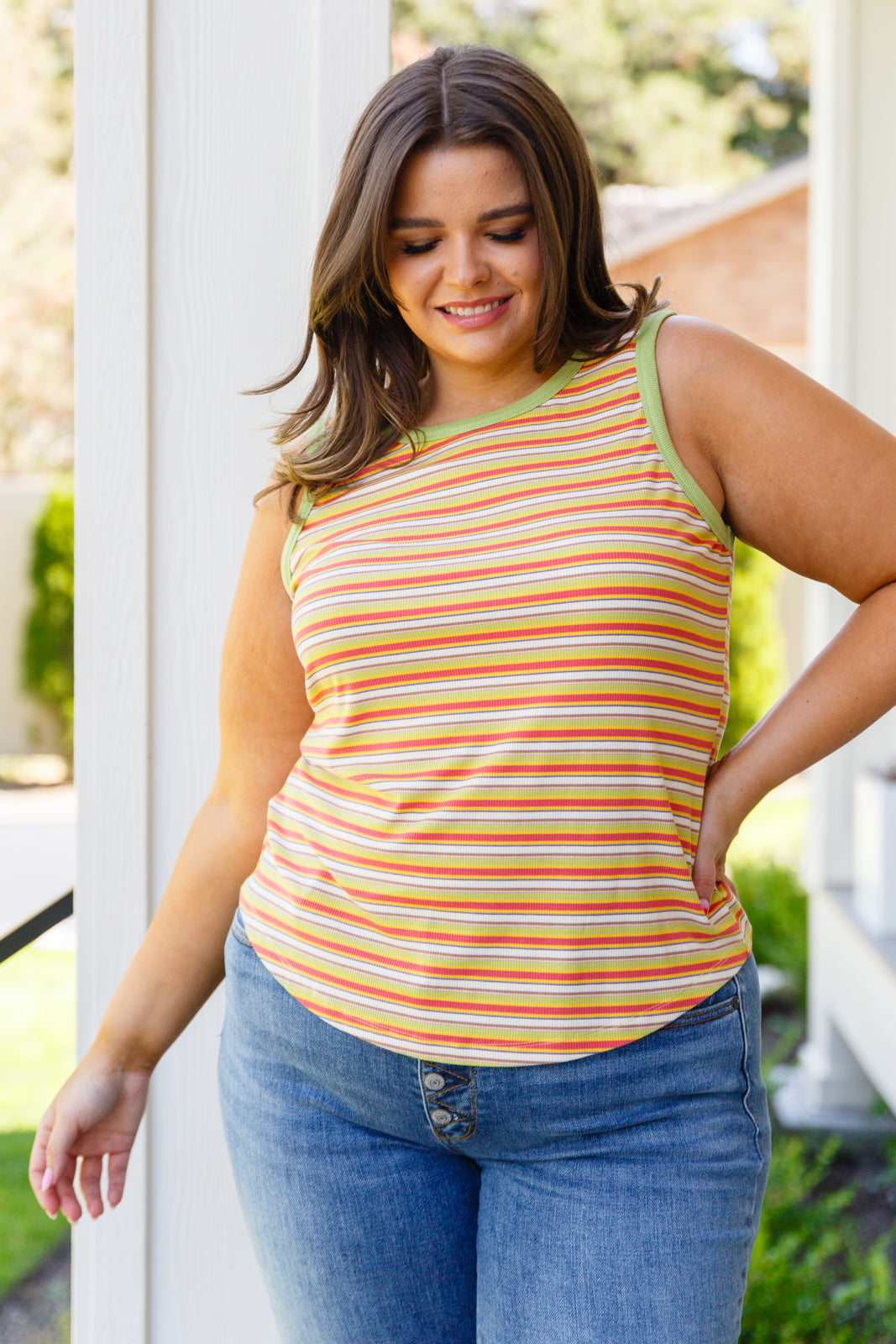 Now and Forever Striped Tank - WEBSITE EXCLUSIVE