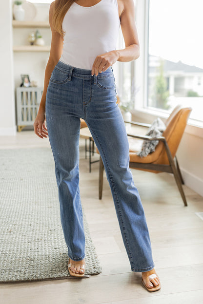 Paula High Rise Pull On Slim Bootcut - Website Exclusive
