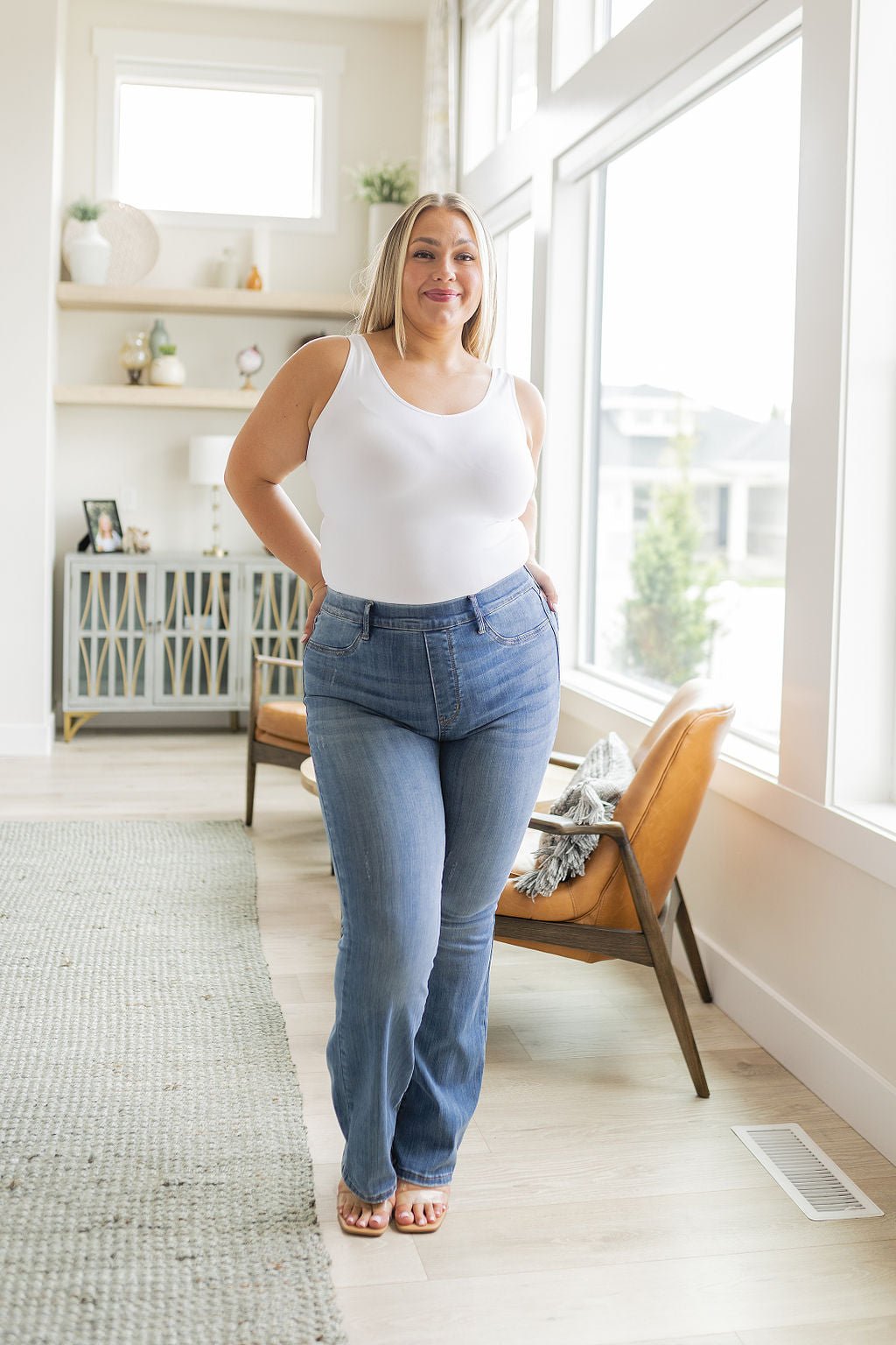 Paula High Rise Pull On Slim Bootcut - Website Exclusive