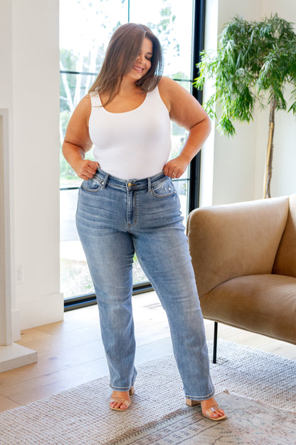 Quinn Mid Rise Cell Phone Pocket Dad Jeans - WEBSITE EXCLUSIVE