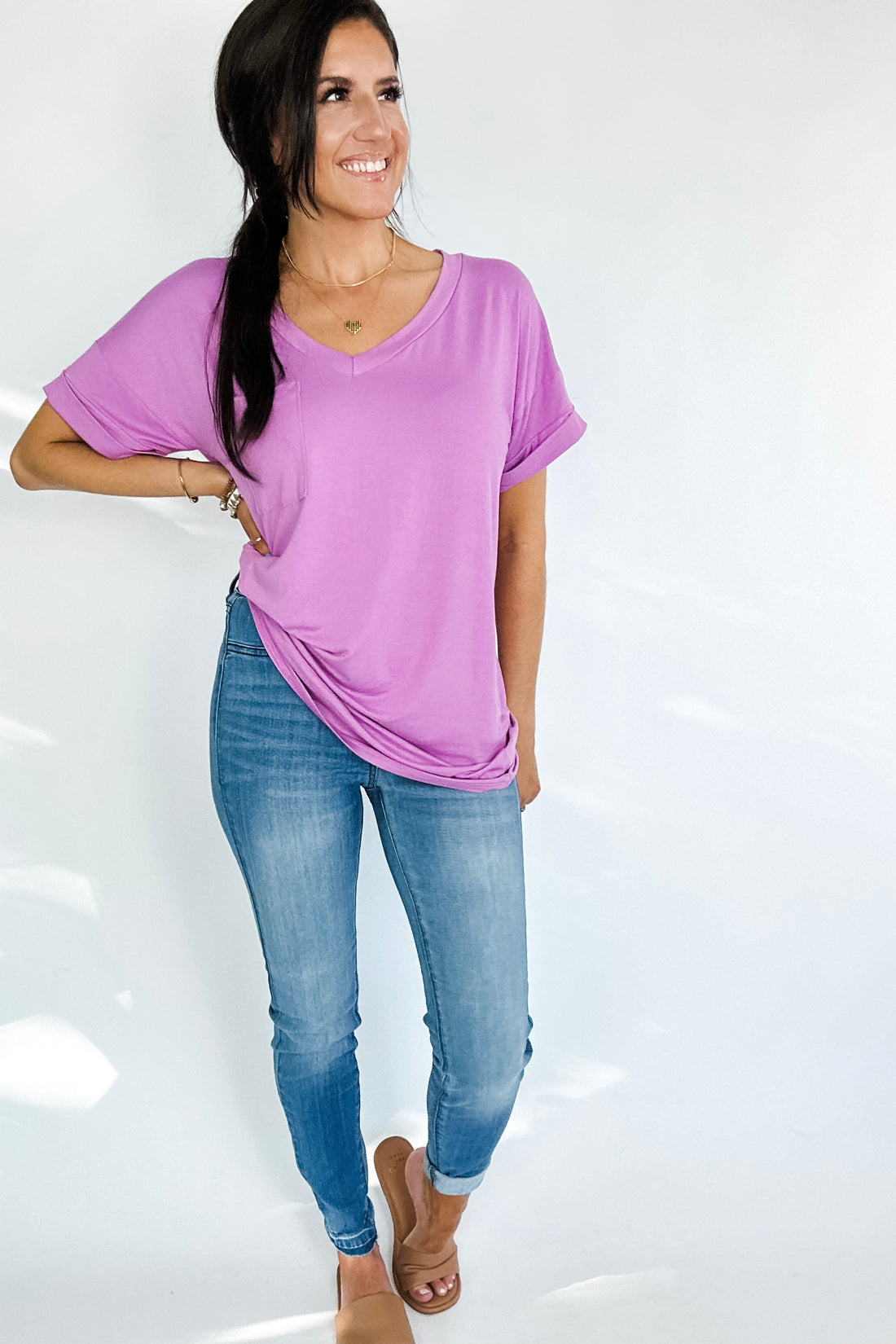Amanda High Rise Pull on Release Hem Skinny Jeans - WEBSITE EXCLUSIVE