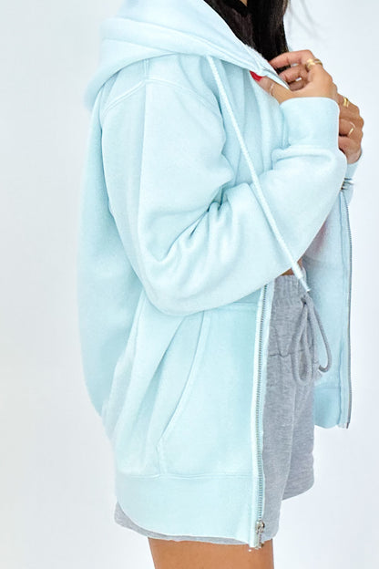 Passion Blue Zip-Up Hoodie