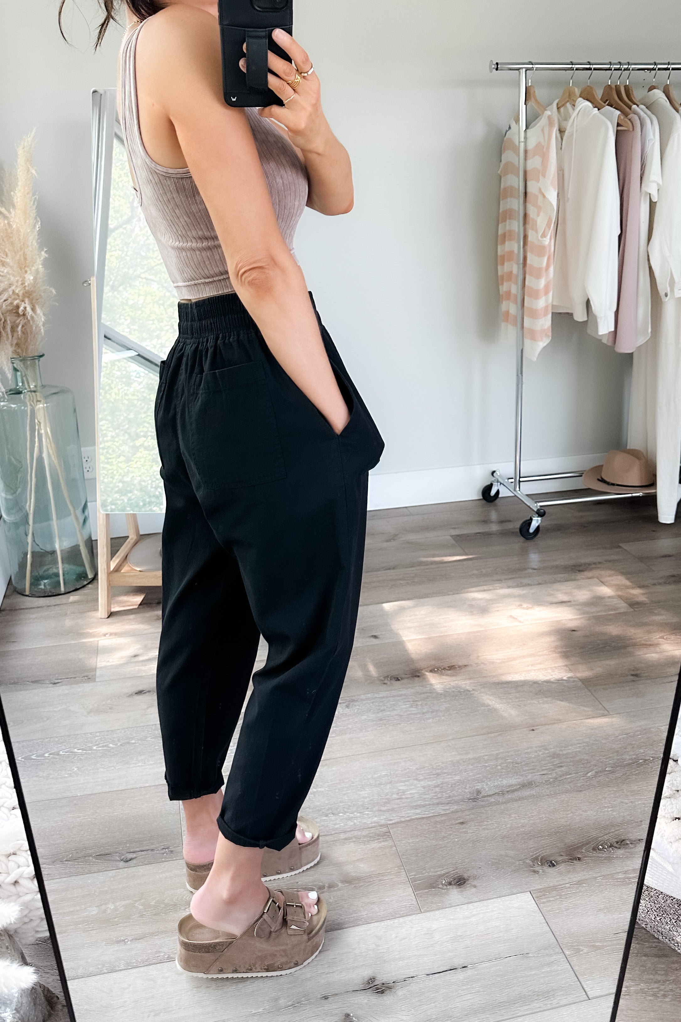 Love Me Dearly High Waisted Pants in Black - WEBSITE EXCLUSIVE