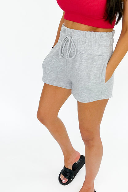 Serene Loungewear Shorts in Ash Grey