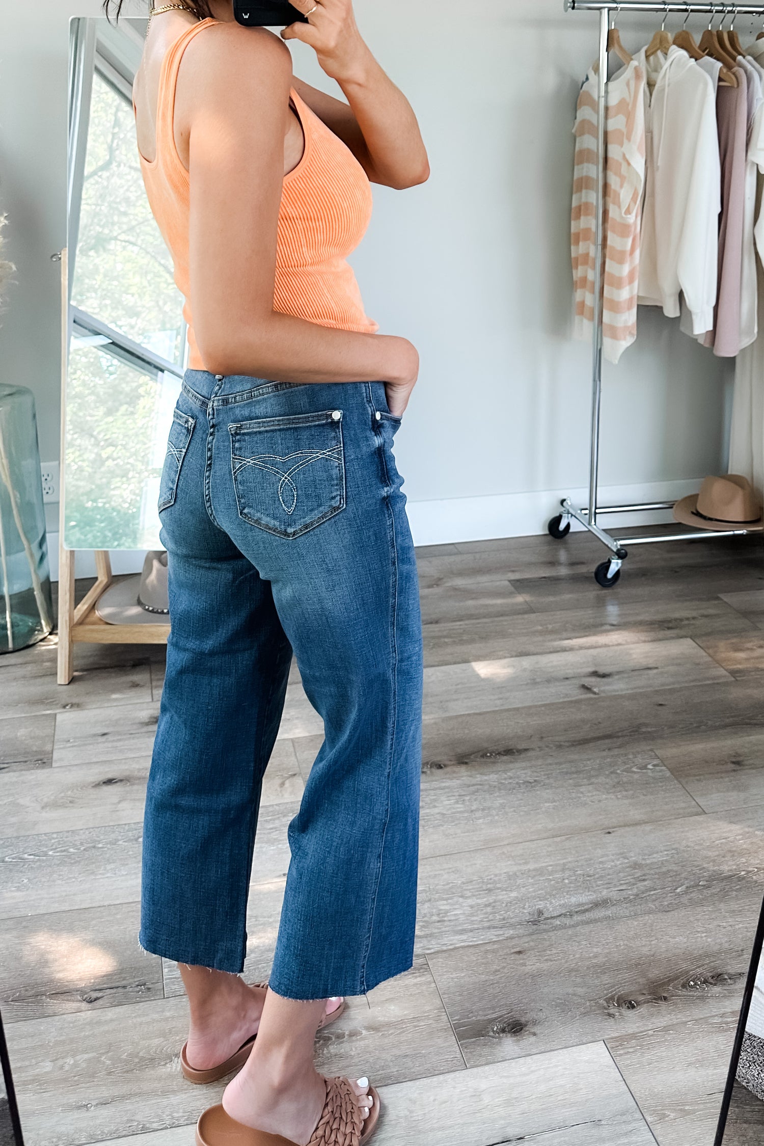 Hayes High Rise Wide Leg Crop Jeans - WEBSITE EXCLUSIVE
