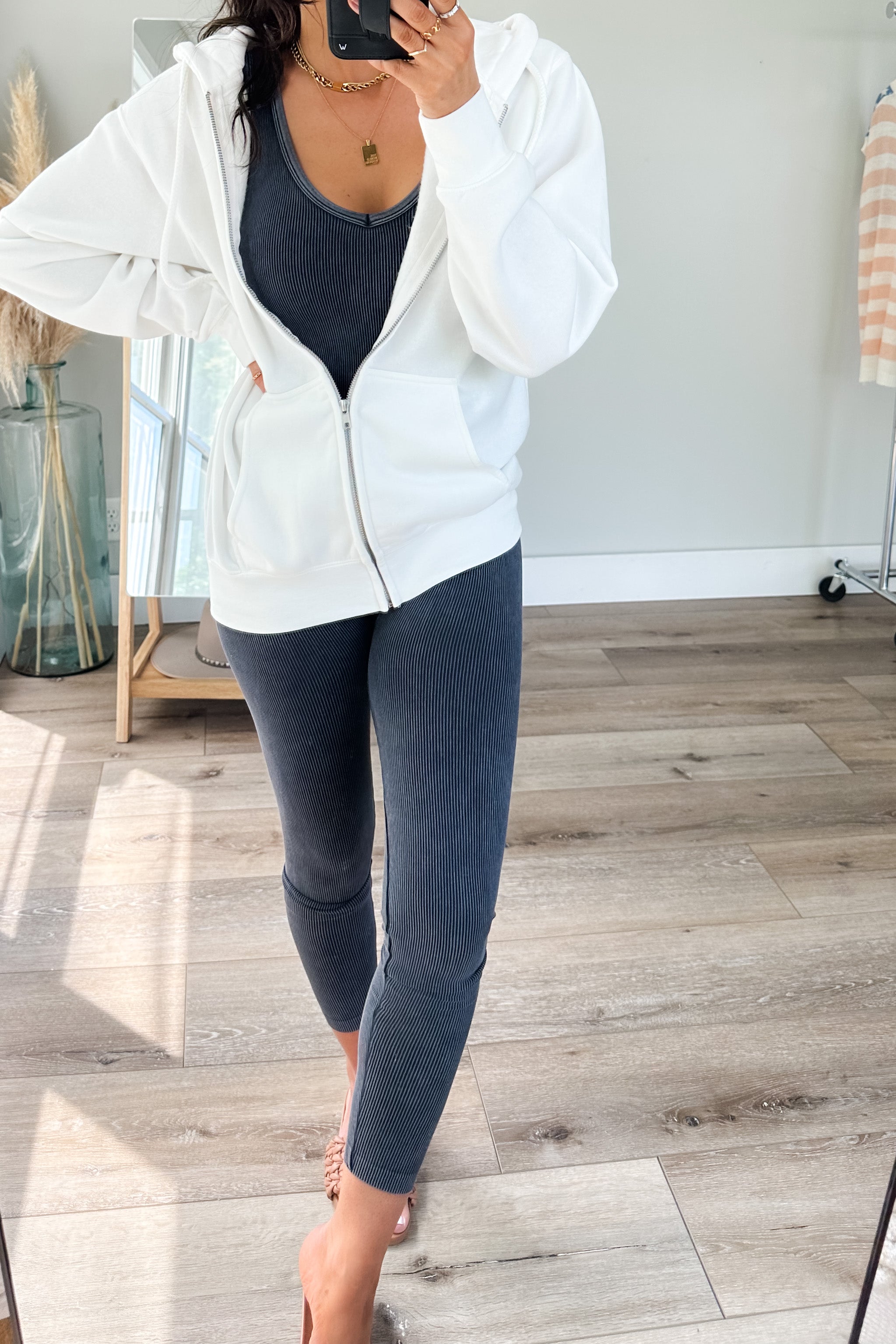 Passion Ivory Zip-Up Hoodie