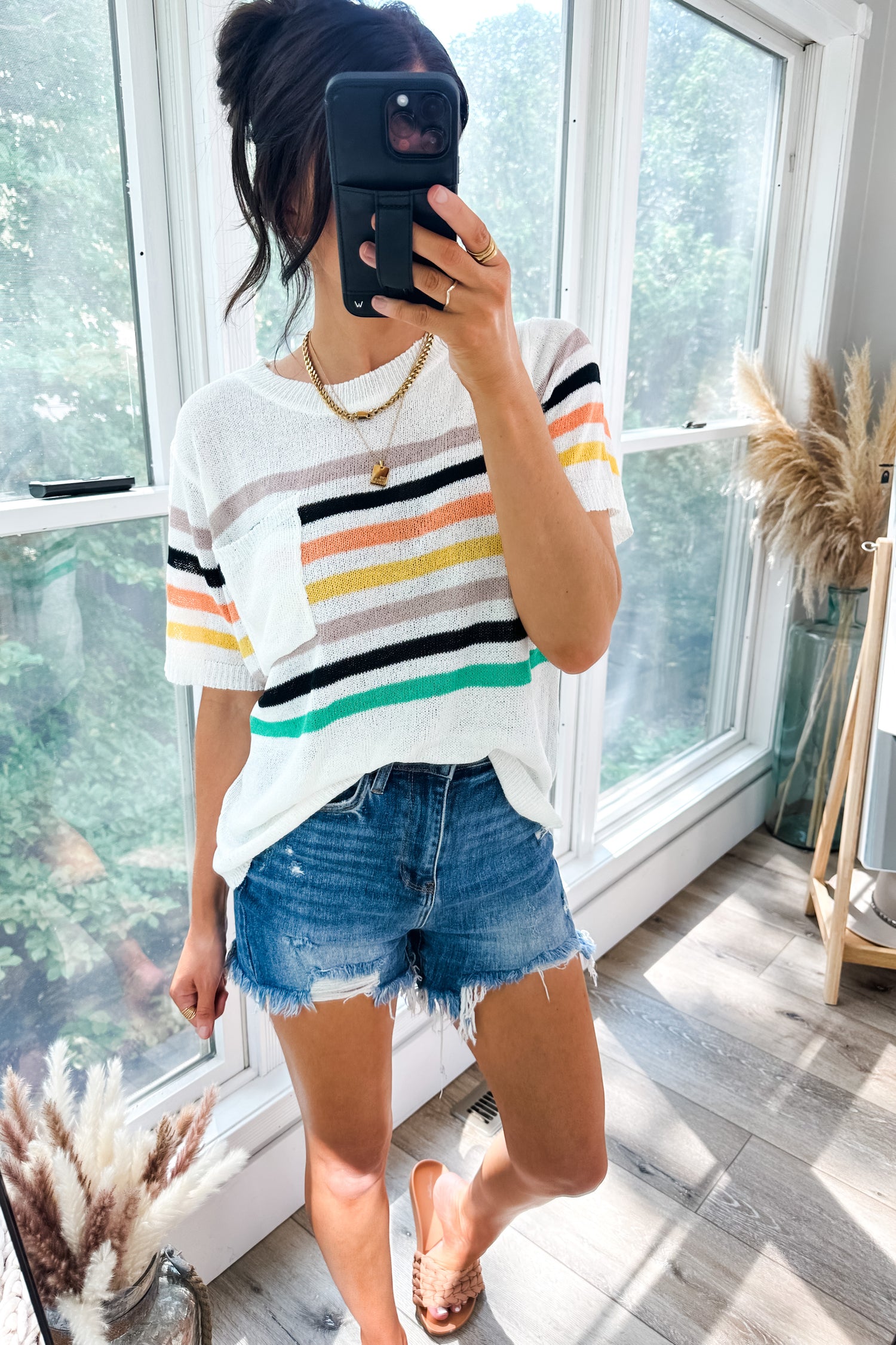 Derby Nights Retro Striped Top - WEBSITE EXCLUSIVE