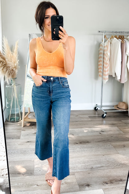 Hayes High Rise Wide Leg Crop Jeans - WEBSITE EXCLUSIVE