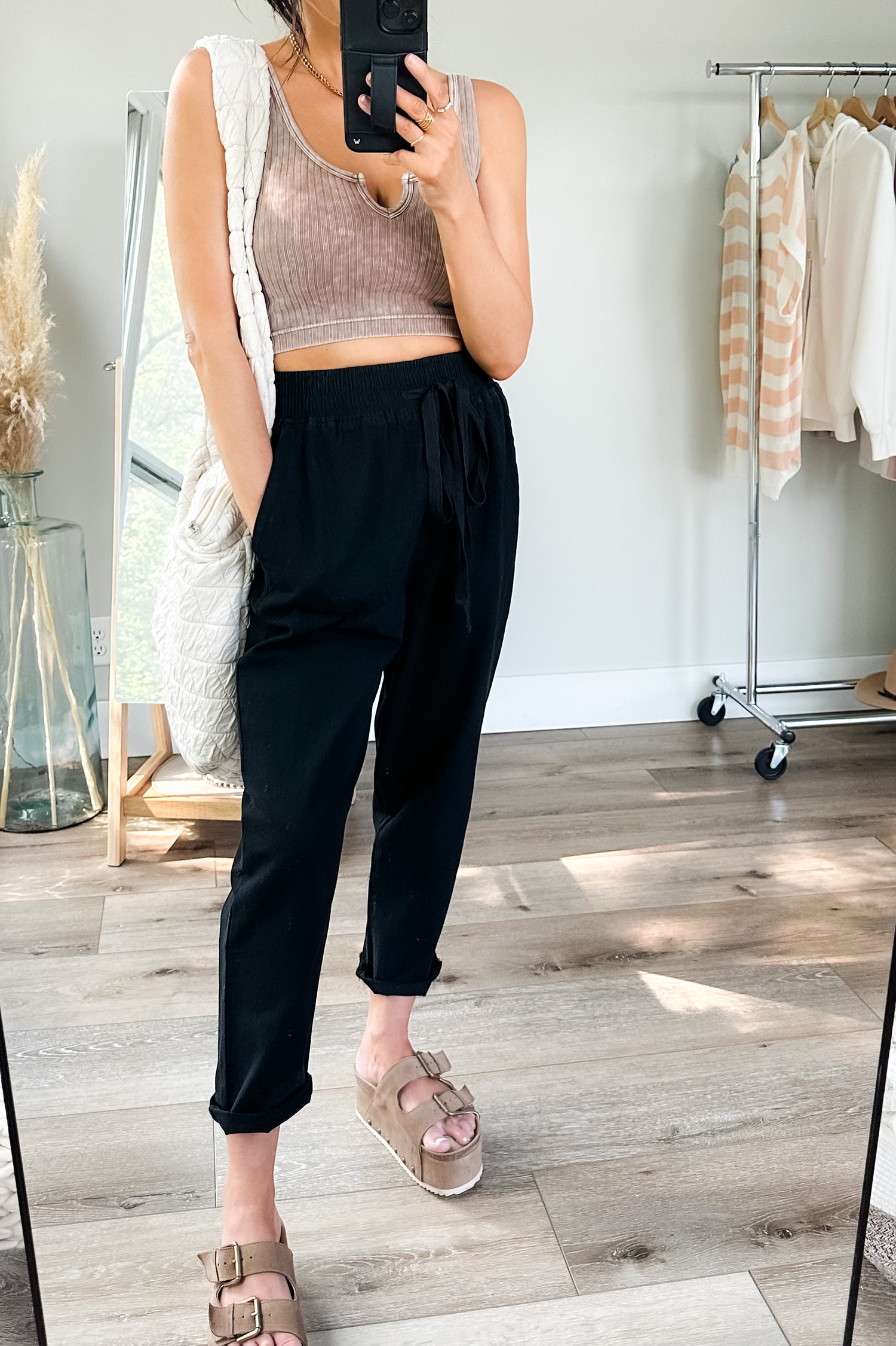 Love Me Dearly High Waisted Pants in Black - WEBSITE EXCLUSIVE