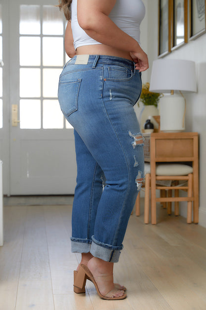 Belinda High Rise Distressed Straight Jeans - WEBSITE EXCLUSIVE