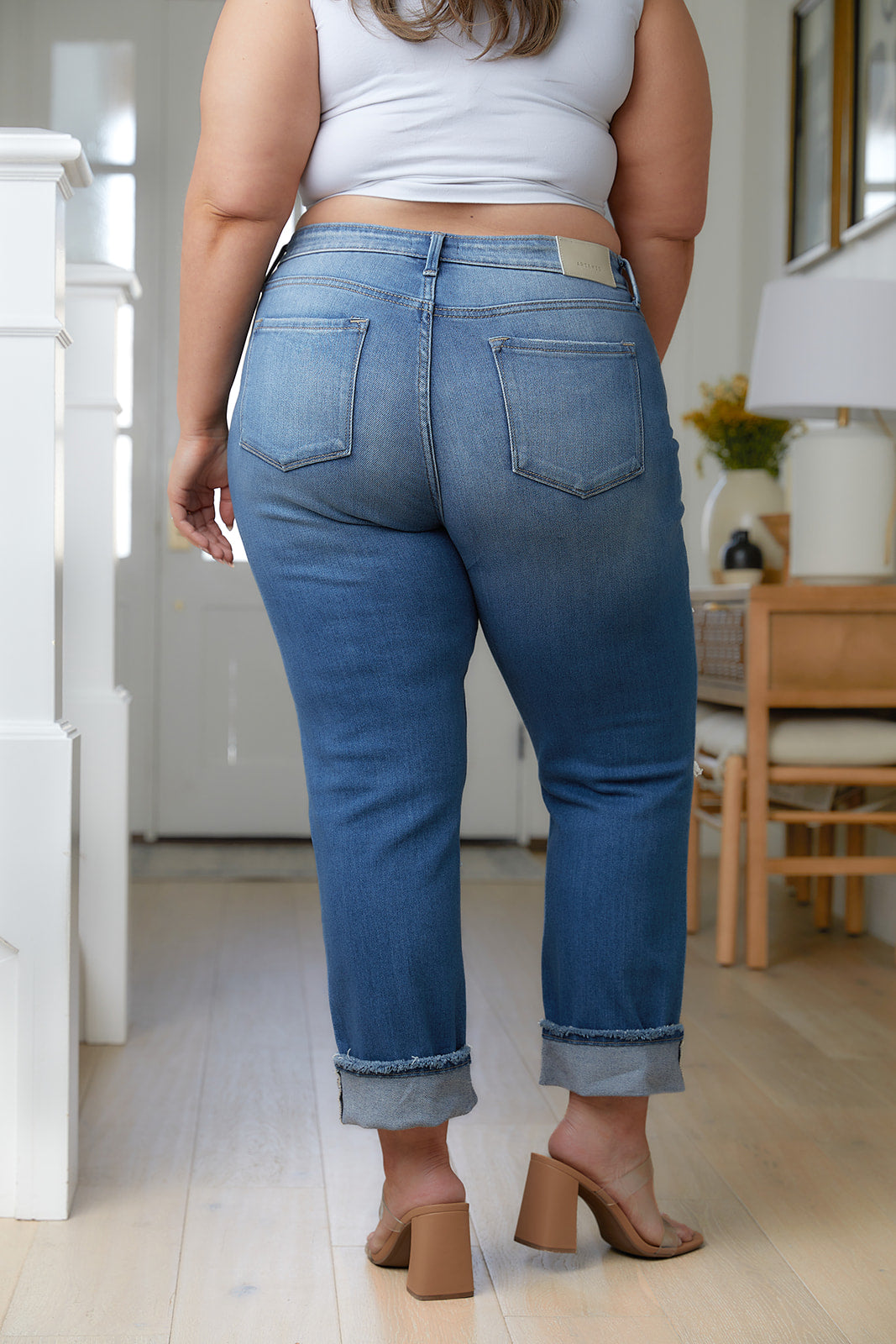 Belinda High Rise Distressed Straight Jeans - WEBSITE EXCLUSIVE