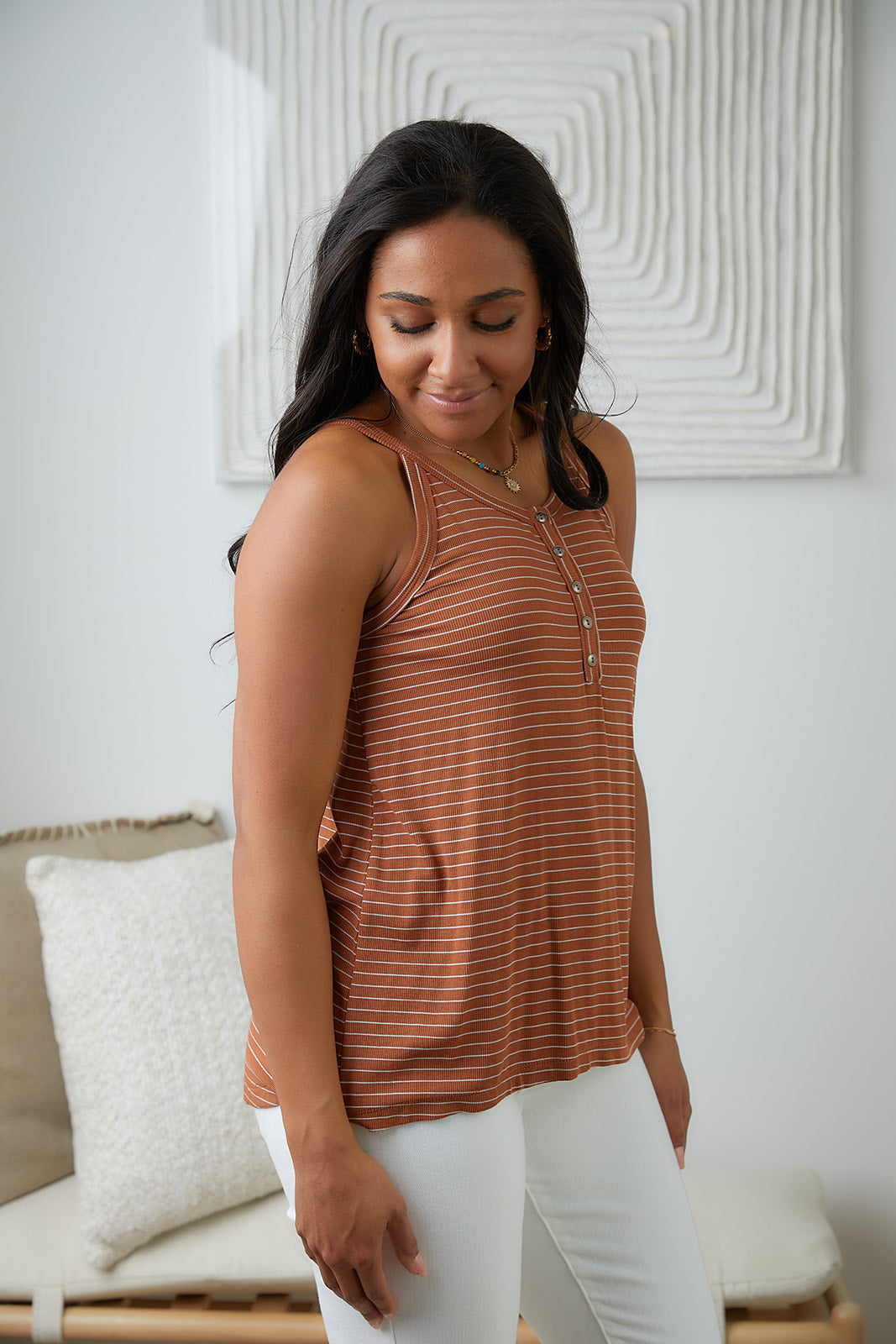 Tip Me Off Striped Tank - WEBSITE EXCLUSIVE