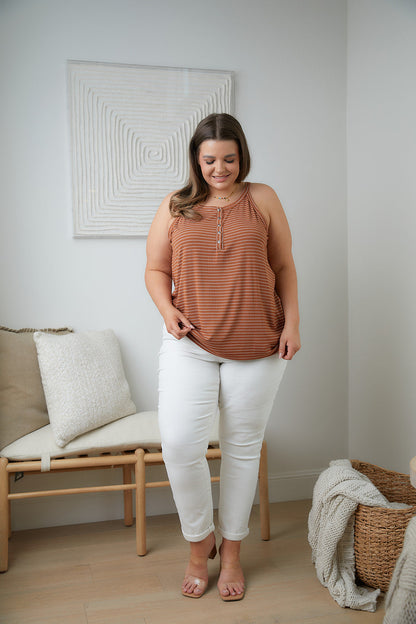 Tip Me Off Striped Tank - WEBSITE EXCLUSIVE