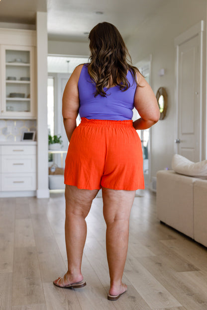 A Little Lazy High Rise Linen Shorts - WEBSITE EXCLUSIVE