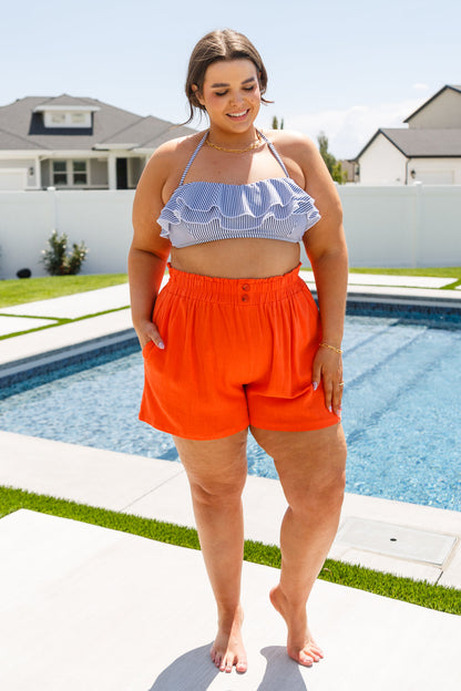 A Little Lazy High Rise Linen Shorts - WEBSITE EXCLUSIVE