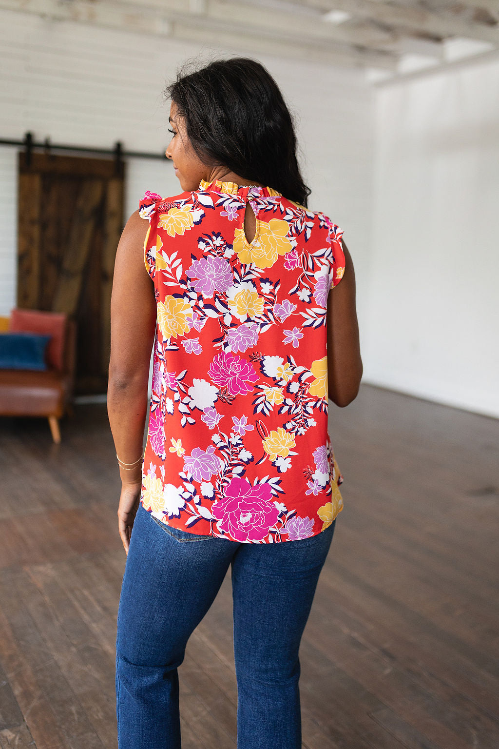 Among The Flowers Floral Top - WEBSITE EXCLUSIVE
