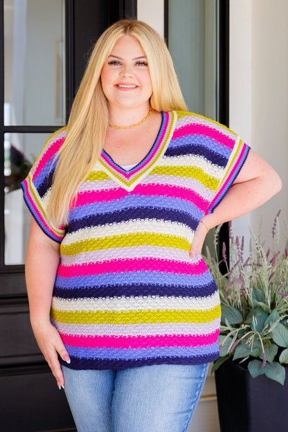 Another One V-Neck Striped Top - WEBSITE EXCLUSIVE