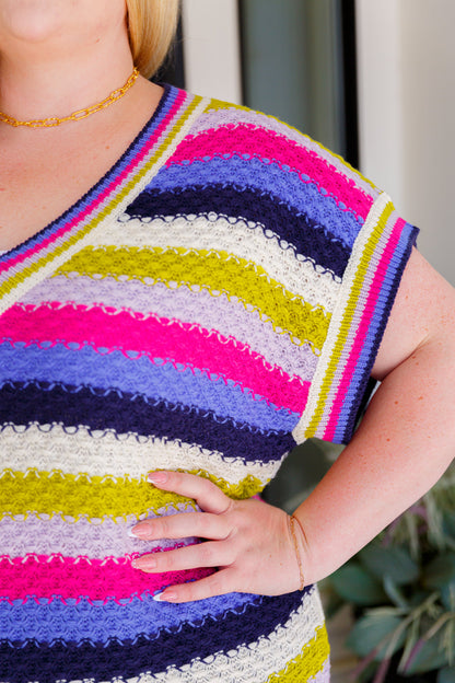 Another One V-Neck Striped Top - WEBSITE EXCLUSIVE