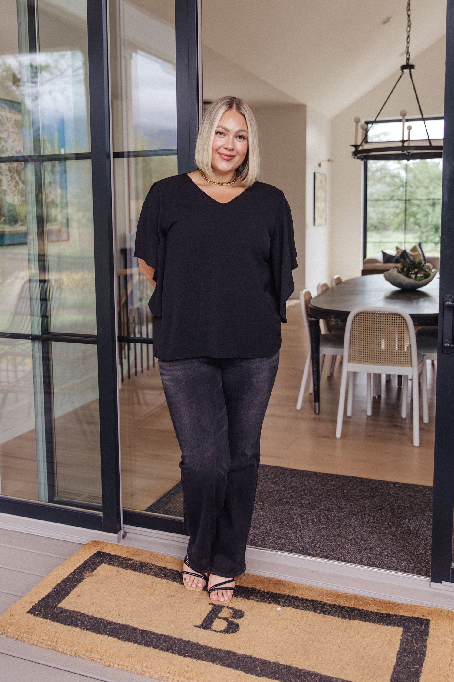 Around the World Draped Sleeve Blouse - WEBSITE EXCLUSIVE