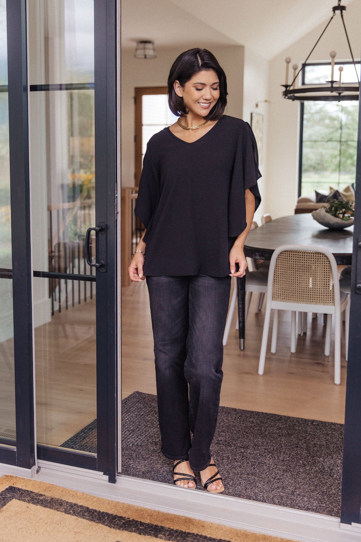 Around the World Draped Sleeve Blouse - WEBSITE EXCLUSIVE