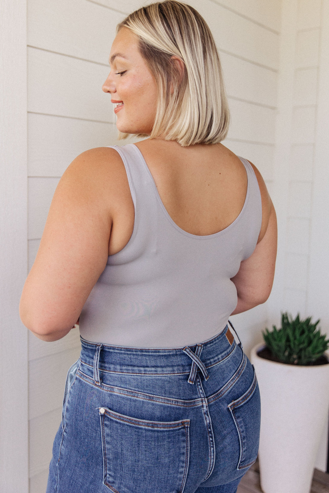 Basics Bodysuit in Grey - WEBSITE EXCLUSIVE