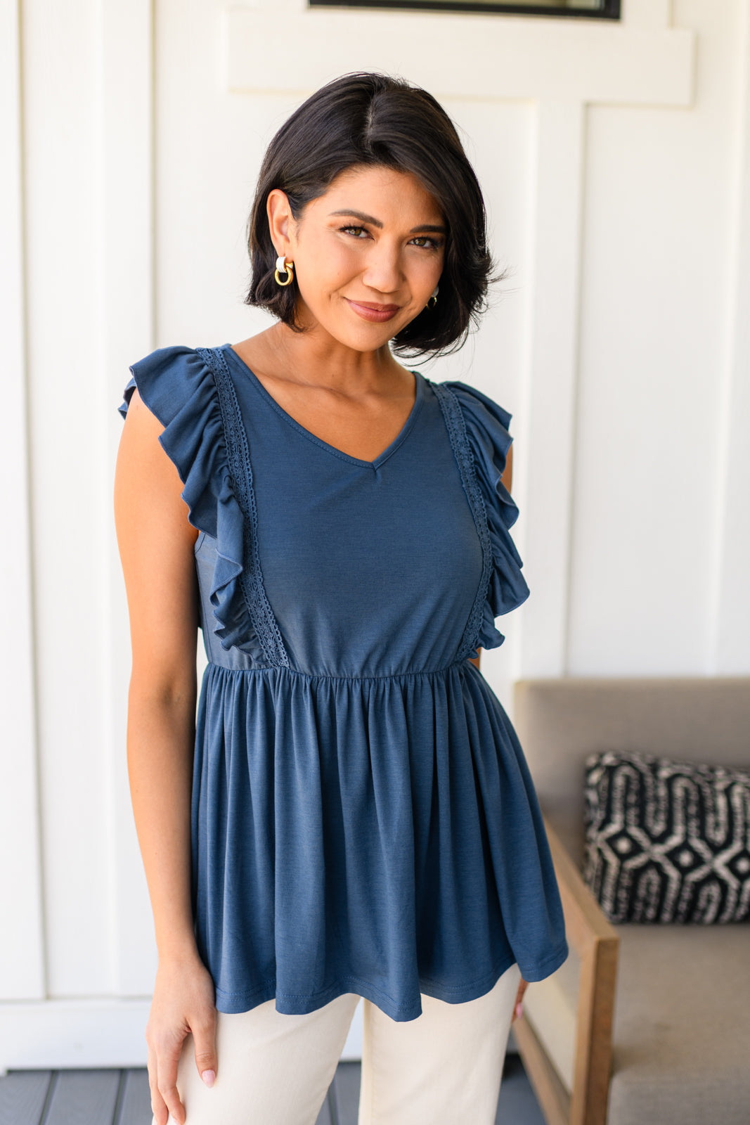 Before Now Ruffled Babydoll Top - WEBSITE EXCLUSIVE