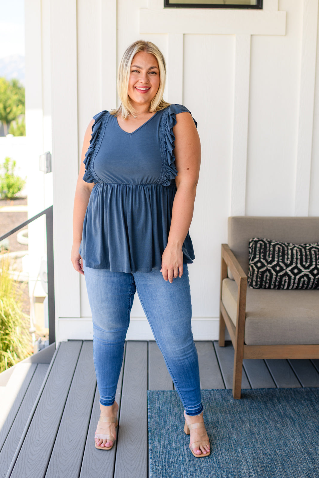 Before Now Ruffled Babydoll Top - WEBSITE EXCLUSIVE