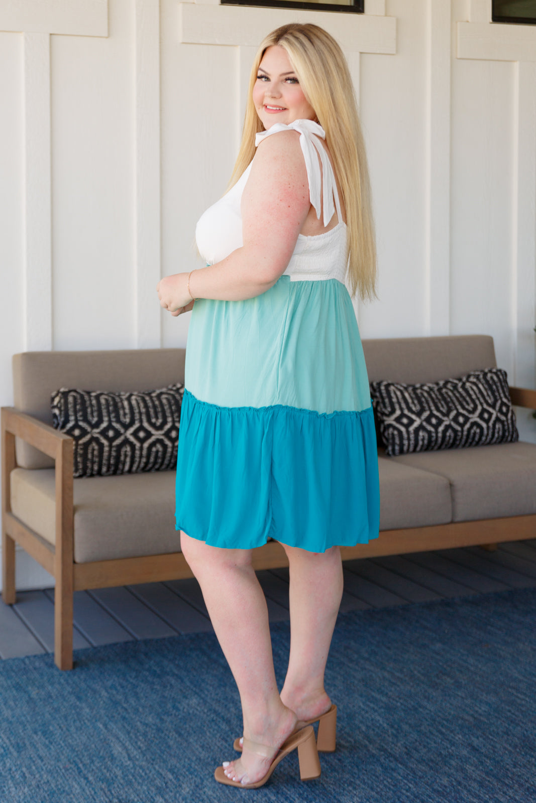 Blue Skies Tiered Dress - WEBSITE EXCLUSIVE