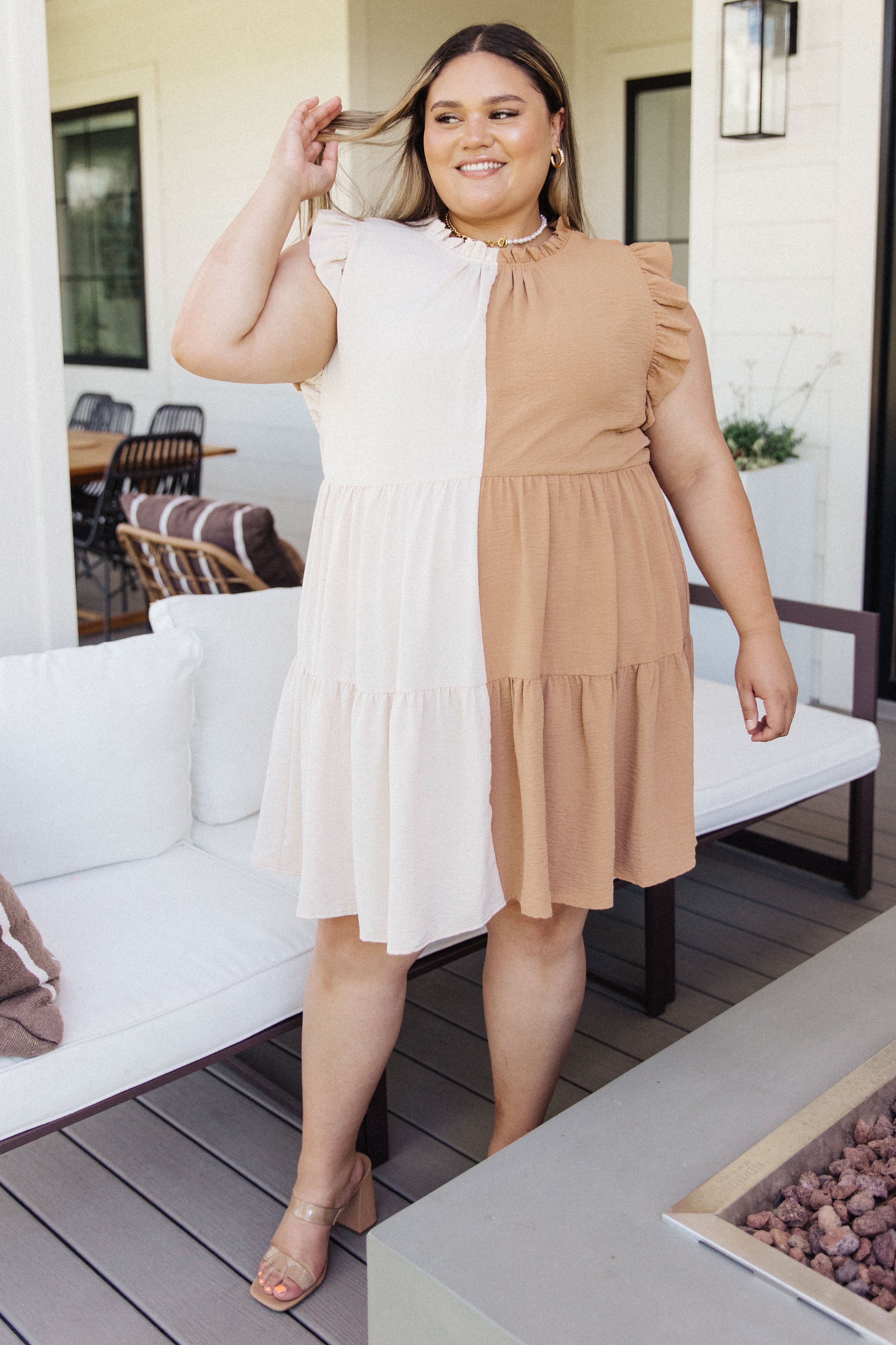 Break Even Ruffled Tiered Dress - WEBSITE EXCLUSIVE
