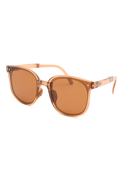 Collapsible Girlfriend Sunnies &amp; Case in Champagne - WEBSITE EXCLUSIVE
