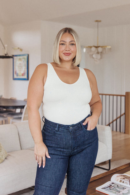 Carefree Seamless Reversible Tank in Ivory - WEBSITE EXCLUSIVE