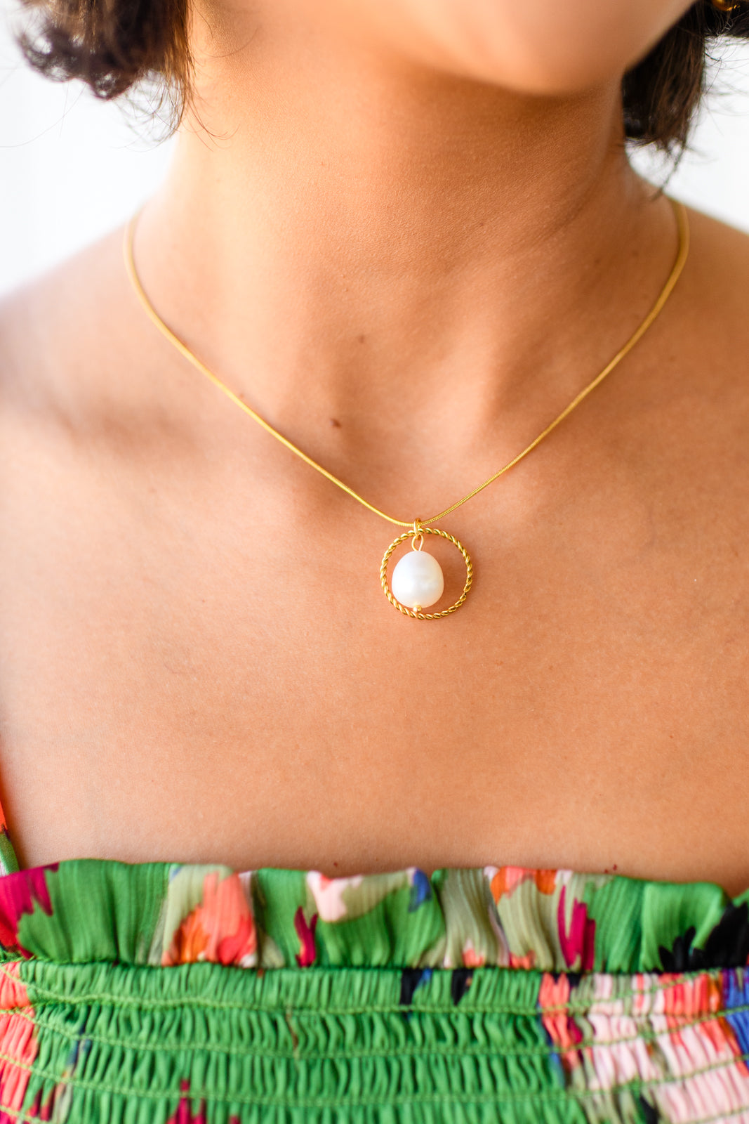 Center of the World Pearl Pendant Necklace- WEBSITE EXCLUSIVE