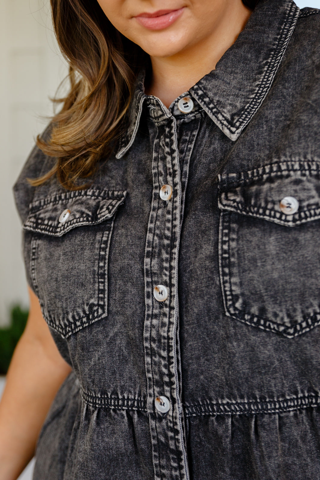Cool and Carefree Denim Button Down - WEBSITE EXCLUSIVE