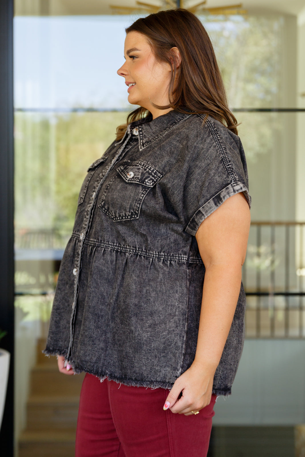 Cool and Carefree Denim Button Down - WEBSITE EXCLUSIVE