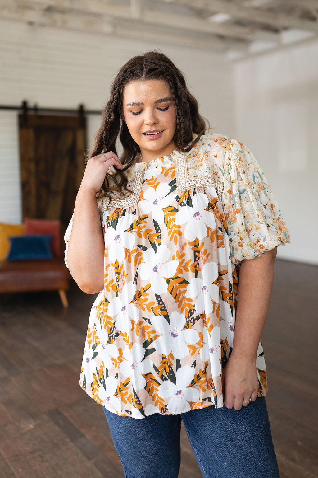 Daydreamer Mixed Floral Top - WEBSITE EXCLUSIVE