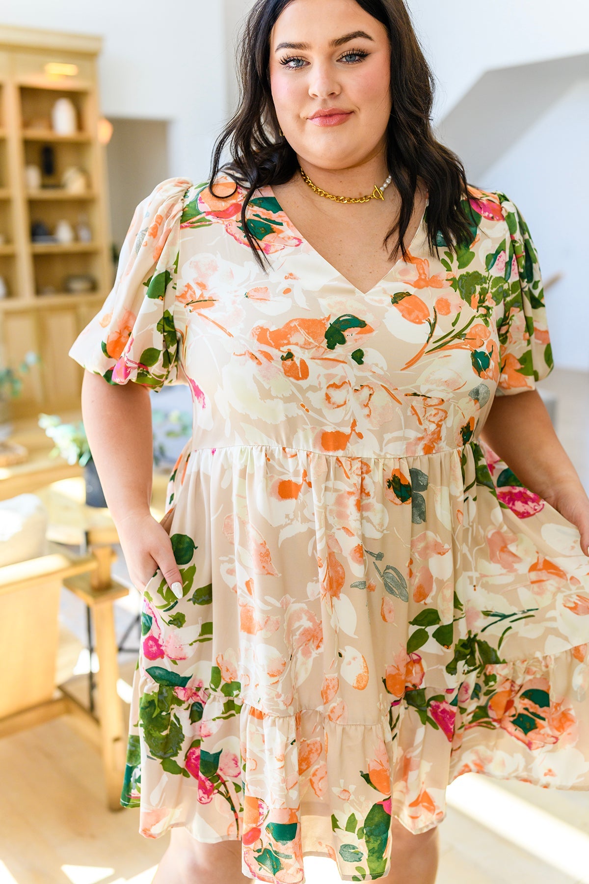 Delightful Surprise Floral Dress - WEBSITE EXCLUSIVE