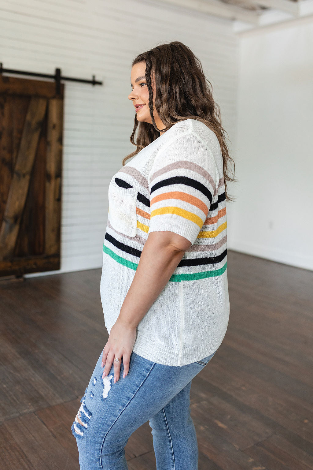 Derby Nights Retro Striped Top - WEBSITE EXCLUSIVE