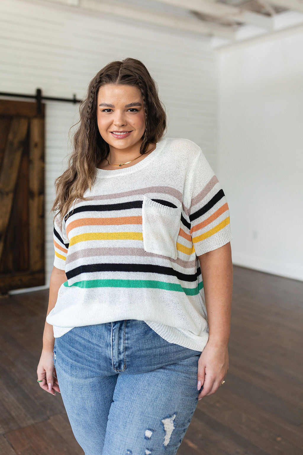 Derby Nights Retro Striped Top - WEBSITE EXCLUSIVE