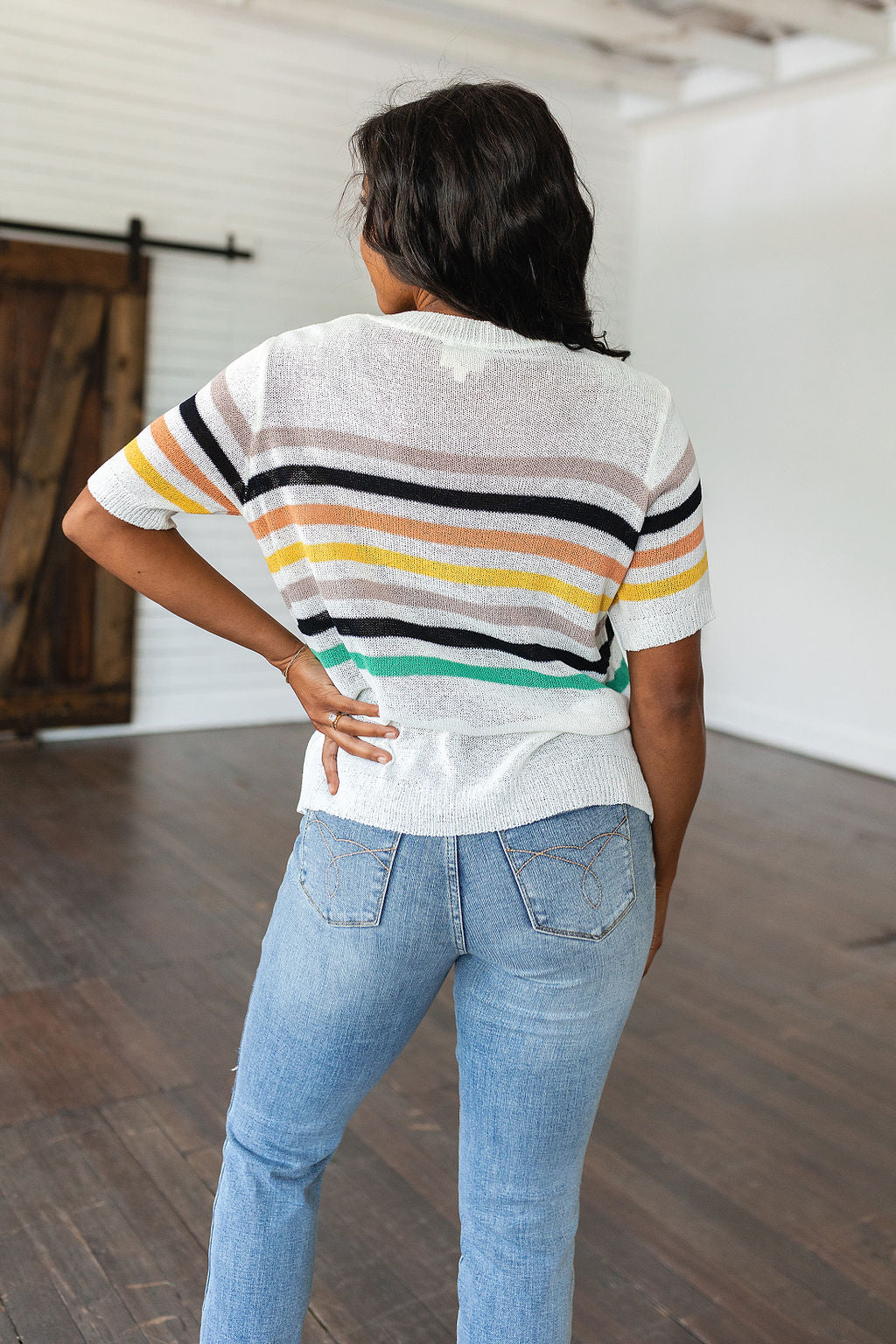 Derby Nights Retro Striped Top - WEBSITE EXCLUSIVE