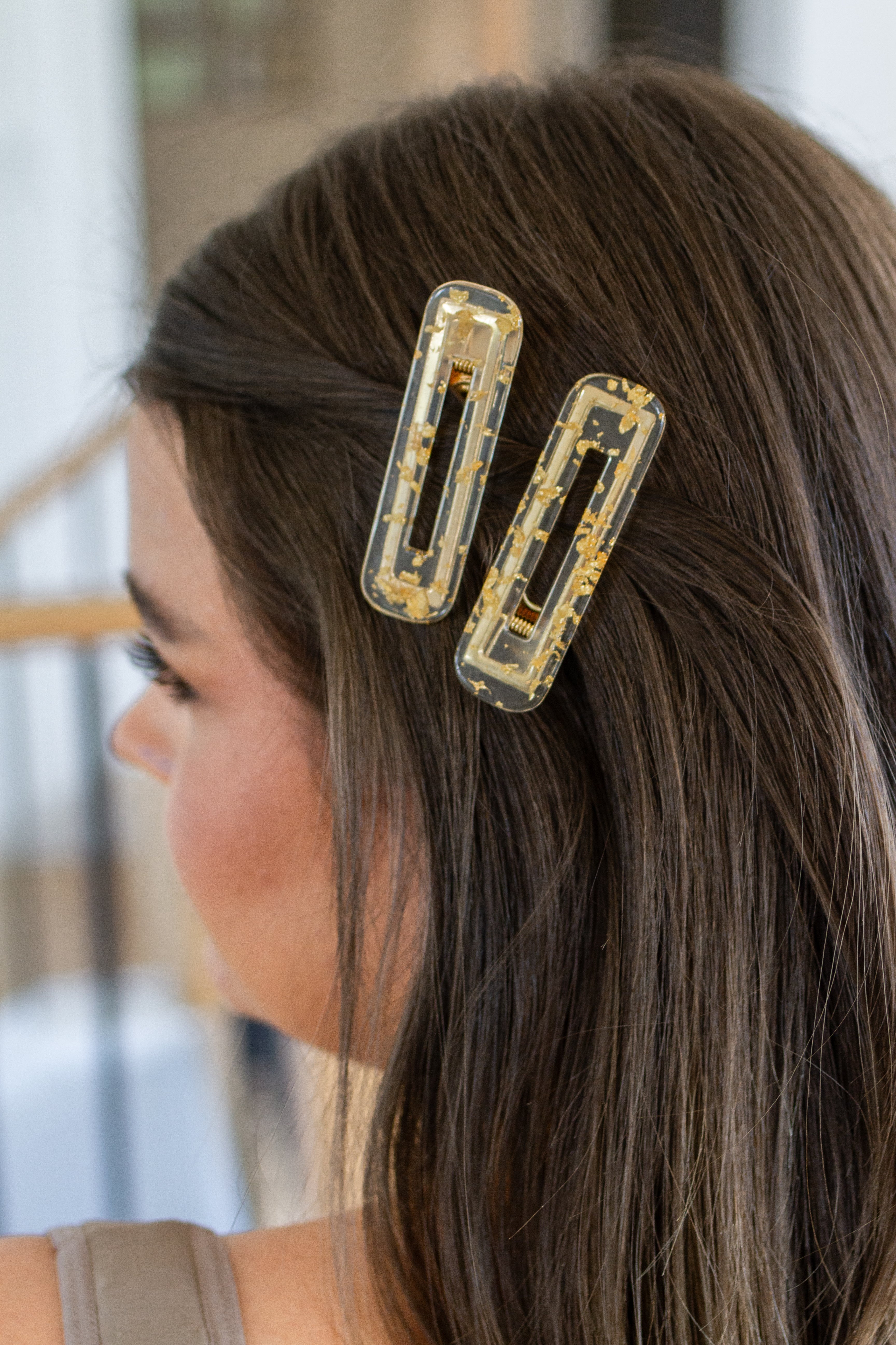 Double Trouble 2 Pack Hair Clip in Gold Leaf - WEBSITE EXCLUSIVE