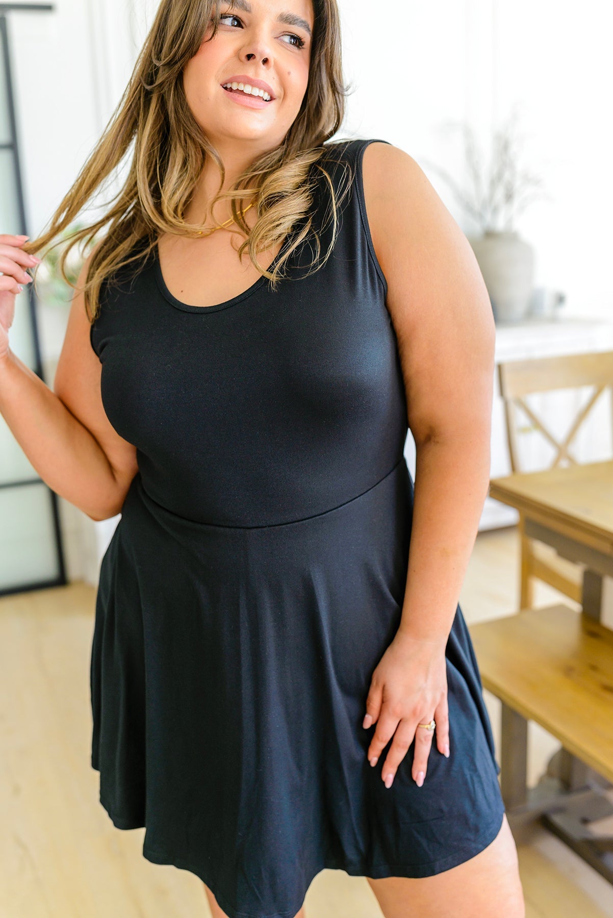 Effortless in Ebony Skort Dress - WEBSITE EXCLUSIVE