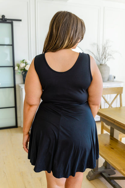 Effortless in Ebony Skort Dress - WEBSITE EXCLUSIVE
