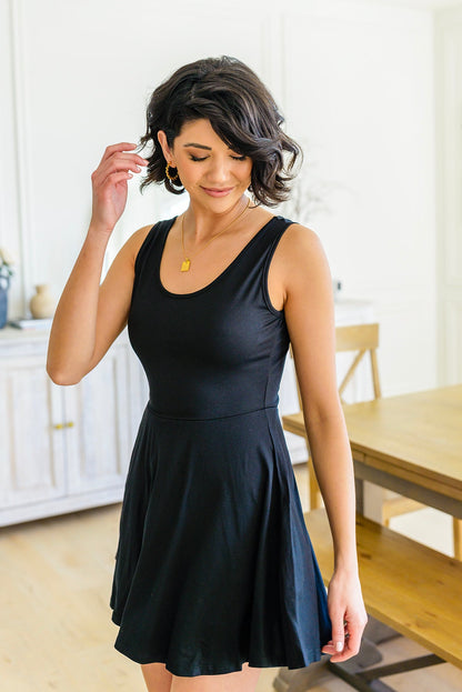 Effortless in Ebony Skort Dress - WEBSITE EXCLUSIVE
