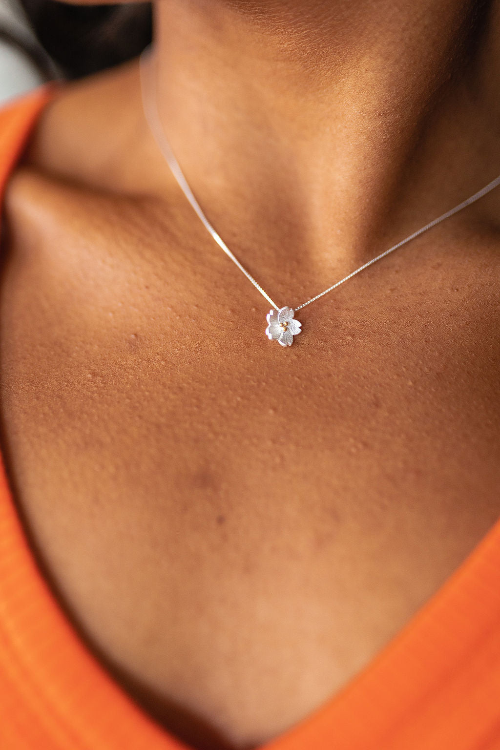 Fanciful Floral Pendant Necklace - WEBSITE EXCLUSIVE