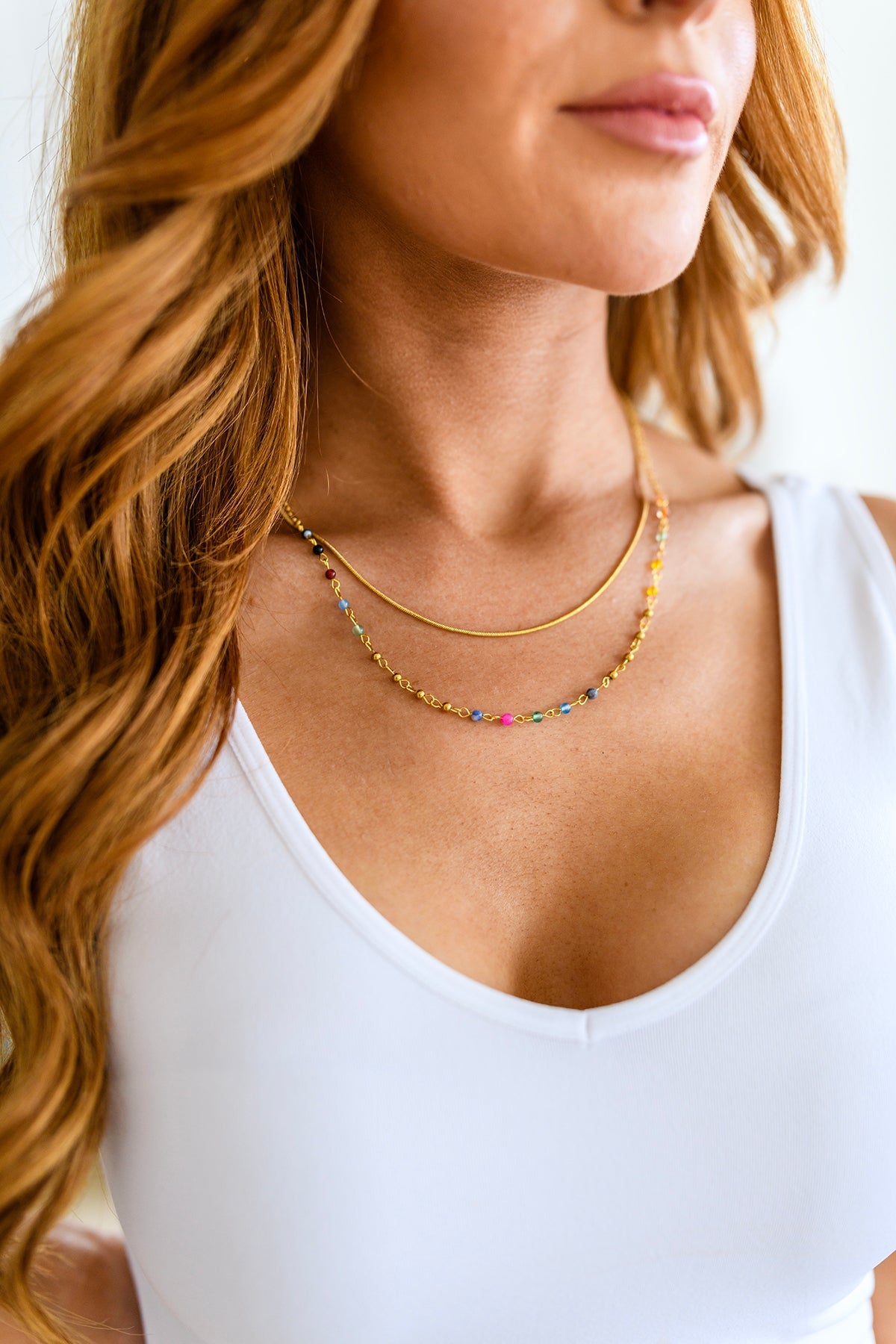 Golden Kaleidoscope Layered Necklace - WEBSITE EXCLUSIVE