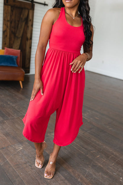 Good Idea Jumpsuit in Red - WEBSITE EXCLUSIVE